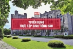 TUYỂN THỰC TẬP SINH TIẾNG HÀN – TP HCM
